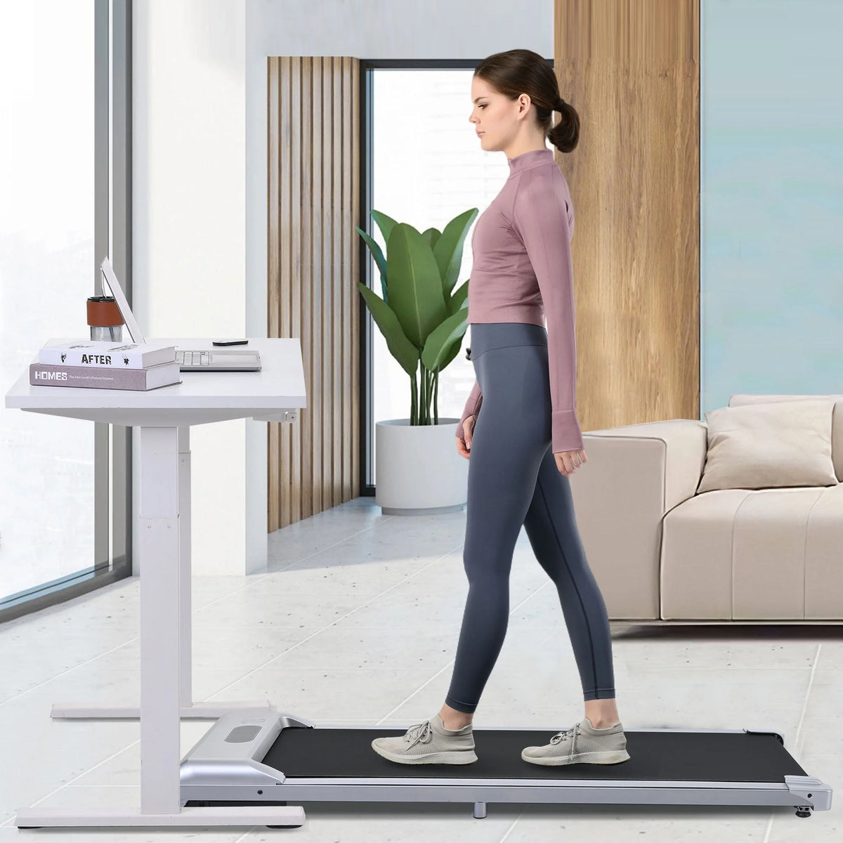 Portable 2.5HP Under Desk Treadmill B607978