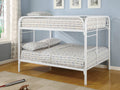 White Full Over Full Bunk Bed H1958