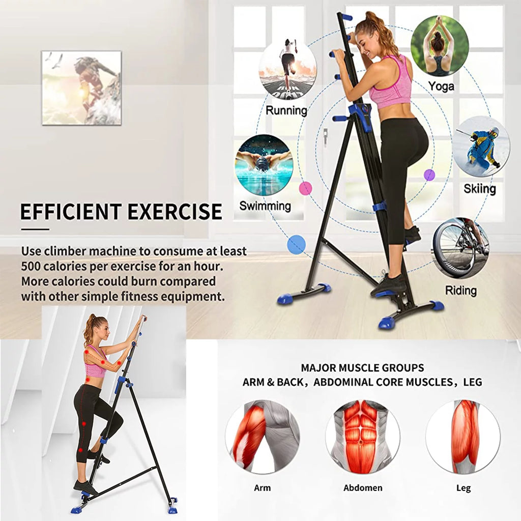 Vertical Climber and Folding Stair Stepper Machine A349548