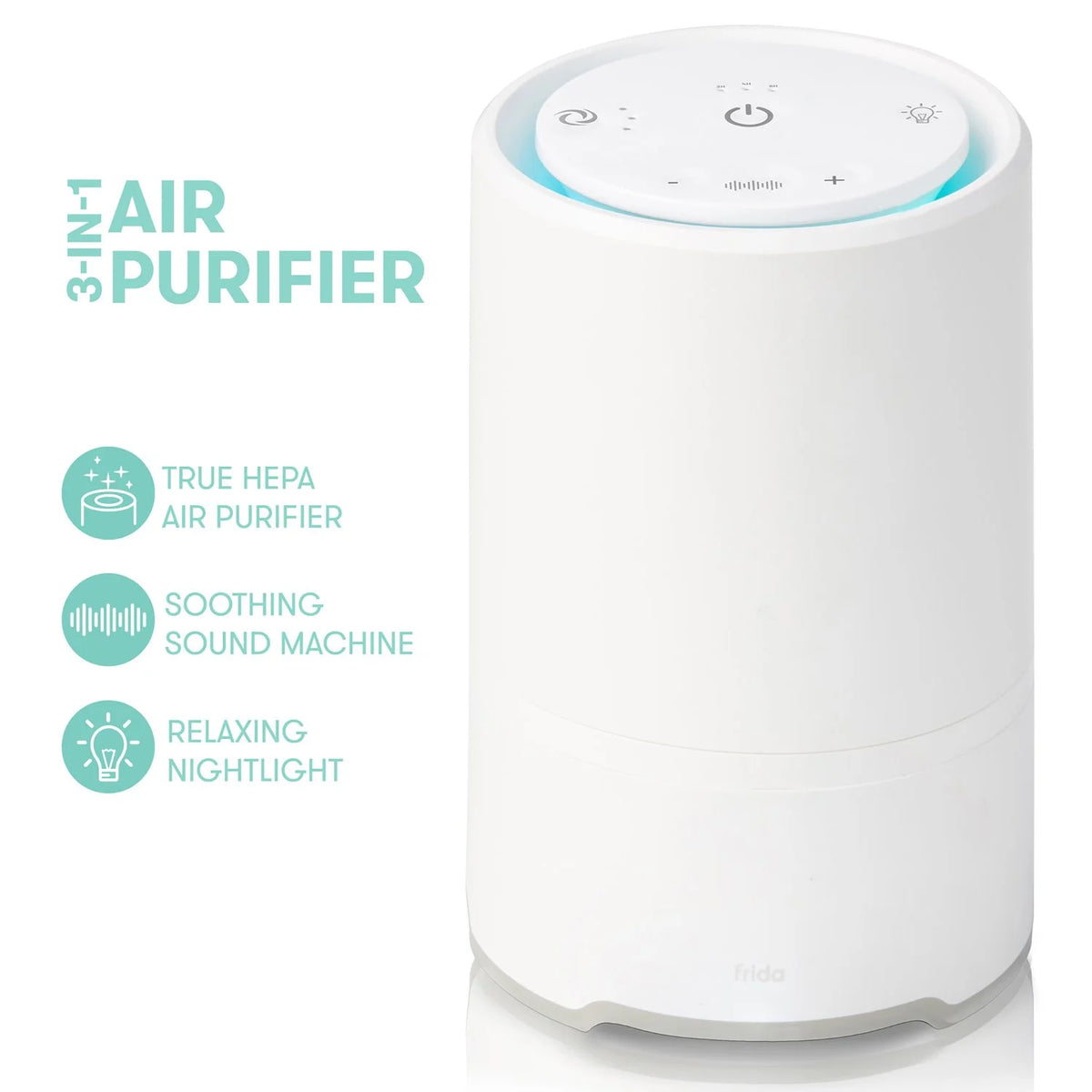 3 in 1 HEPA Air Purifier, Sound Machine, and Night Light R404738