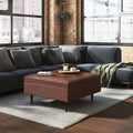 38 inch Square Storage Ottoman Coffee Table U158450
