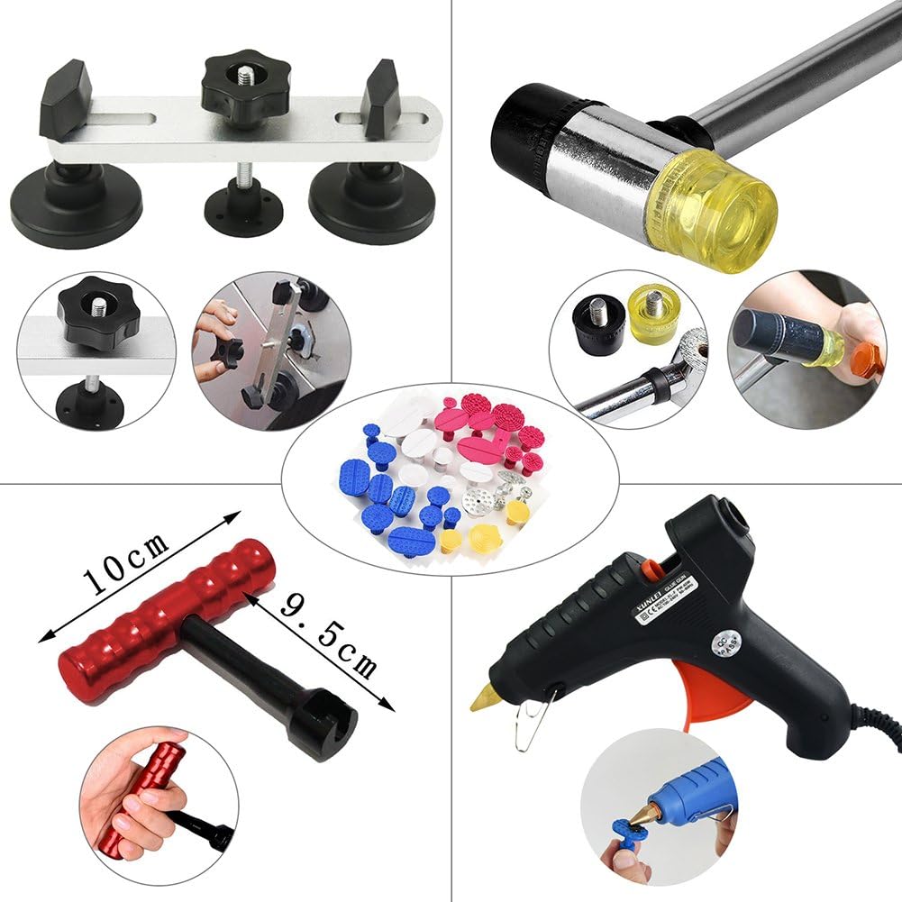 Paintless Dent Repair Kit with Slide Hammer Z148