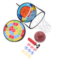 Double Sided Basketball Hoop Dart Board Sticky Ball Set A327802