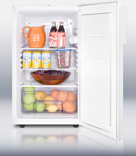 White 4.1 cu ft Compact Refrigerator N535