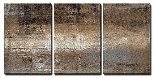 Grey and Brown Painting Wall Decor X3 Panels T981467