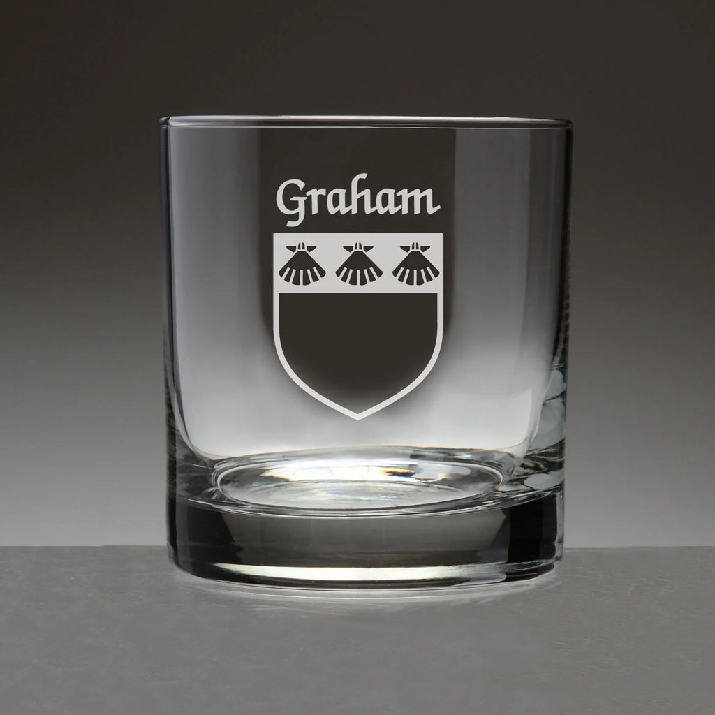 Set of 4 Etched Tumbler Glasses I88889