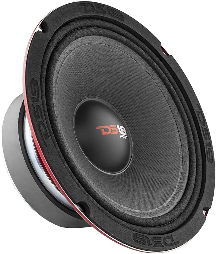 Red Steel Basket 10 Midrange 600W Max 300W RMS 8 Ohms Car Speaker Q9755