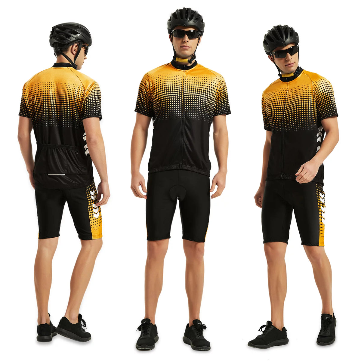 Men's Summer Cycling Jersey Set with 5D Padded Shorts Z603418