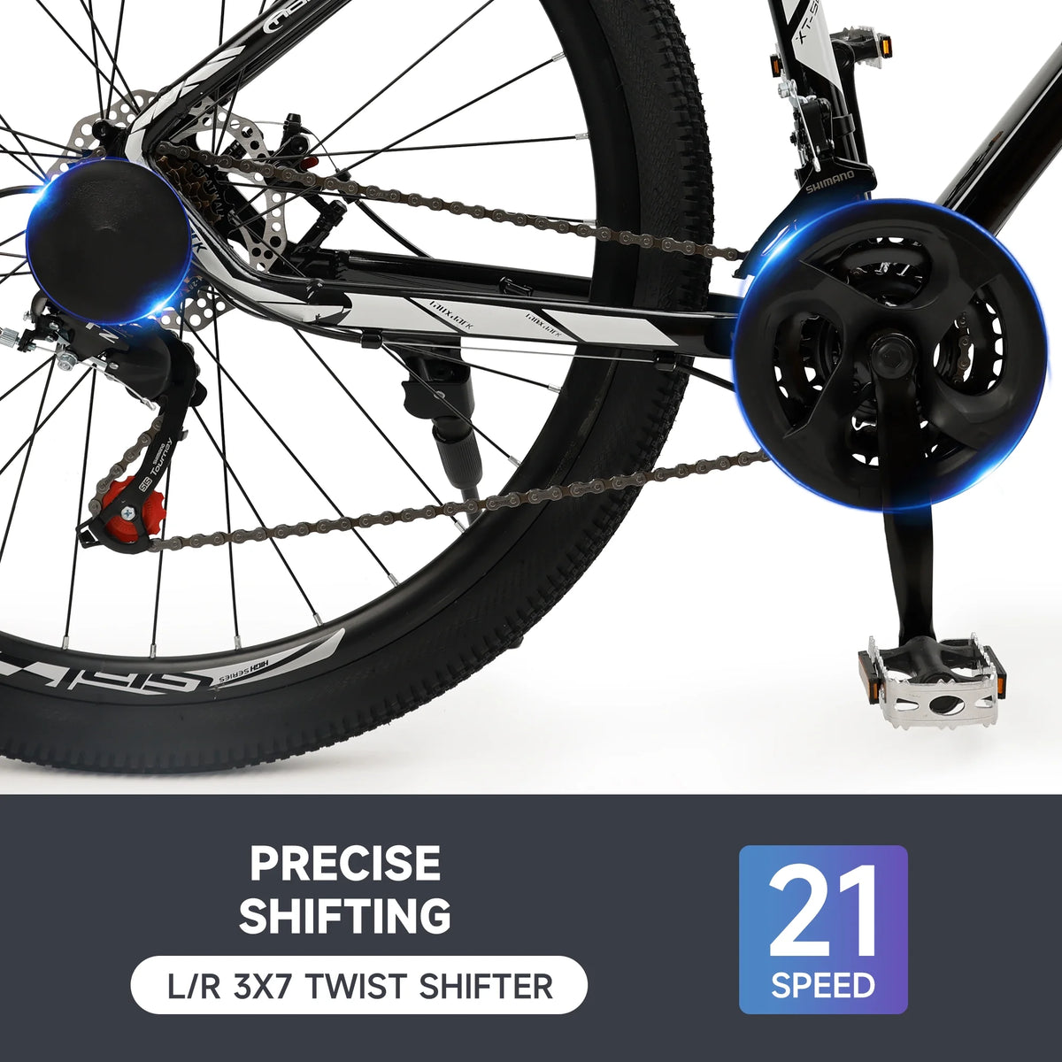 Full Suspension 21 Speed 27.5 inch Dual Disc Brake Mountain Bike Y424935