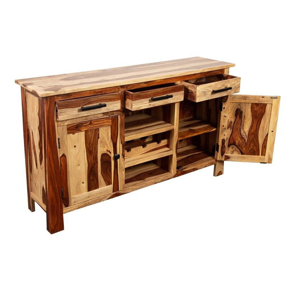 Solid Sheesham Wood Sideboard B680095