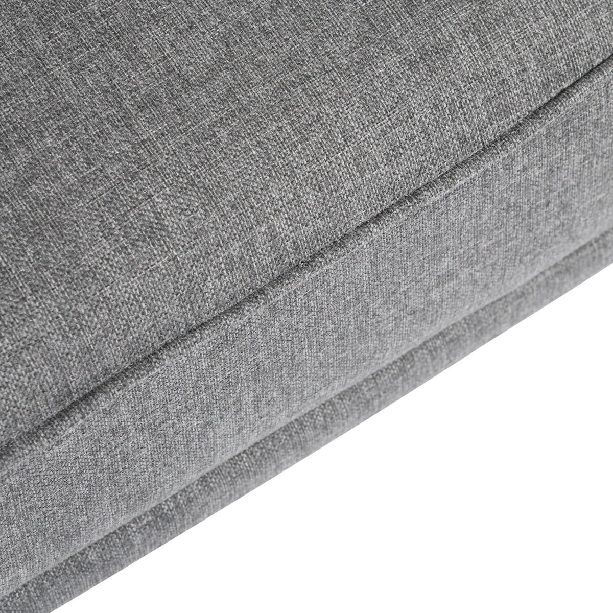 Gray Fabric Upholstered Square Arm Sofa Q780