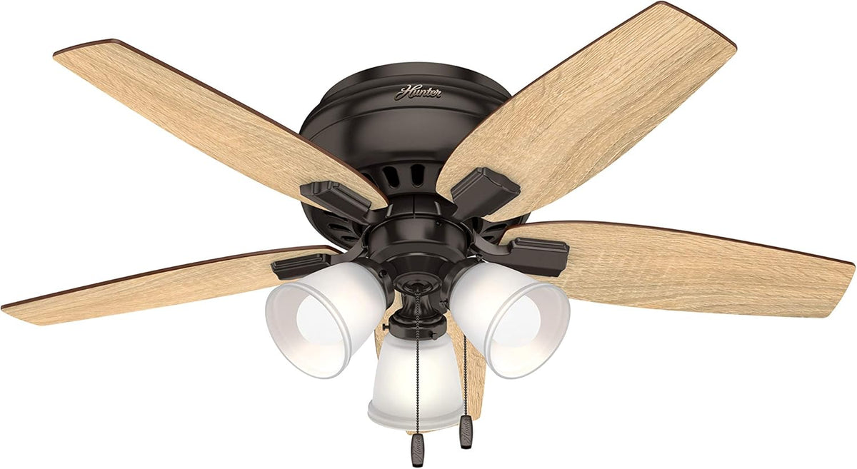 42 inch Bronze Indoor Ceiling Fan With LED Light Kit N64269