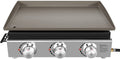 23in 3-Burner Propane Gas Griddle, 355 sq in, 25,500 BTU G483