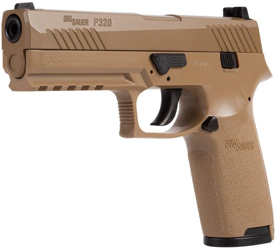 SIG Sauer P320 Air Pistol with CO2 12 Gram (15 Pack) and 500 Lead Pellets Bundle A7155