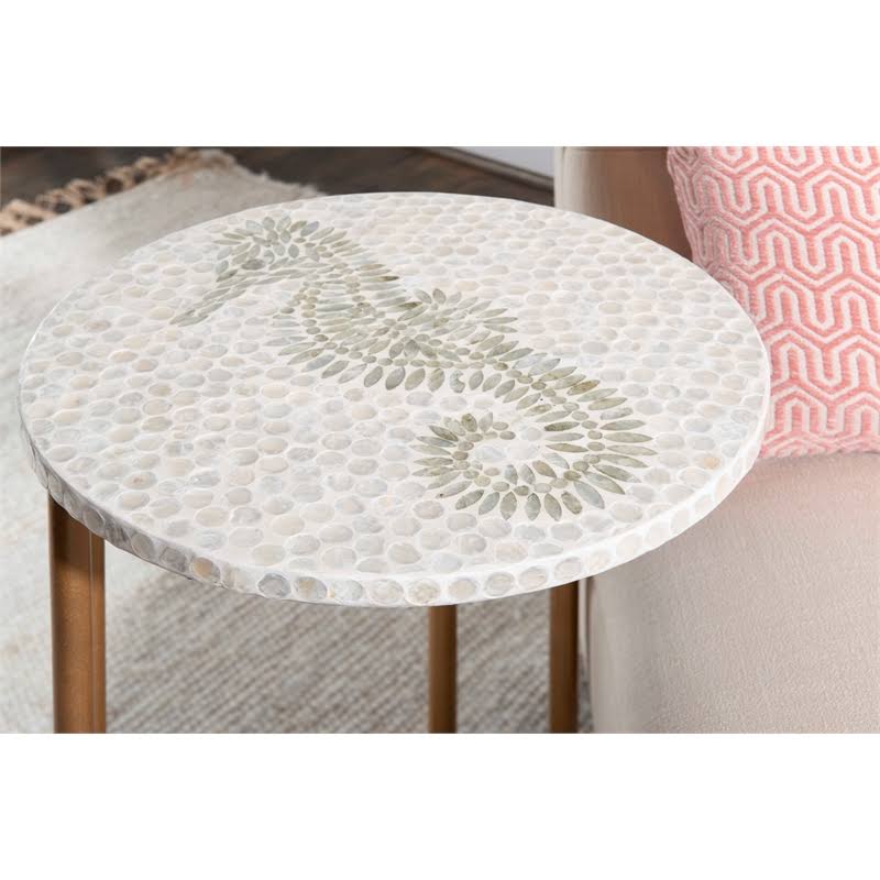 Gold Metal Accent C Table X166