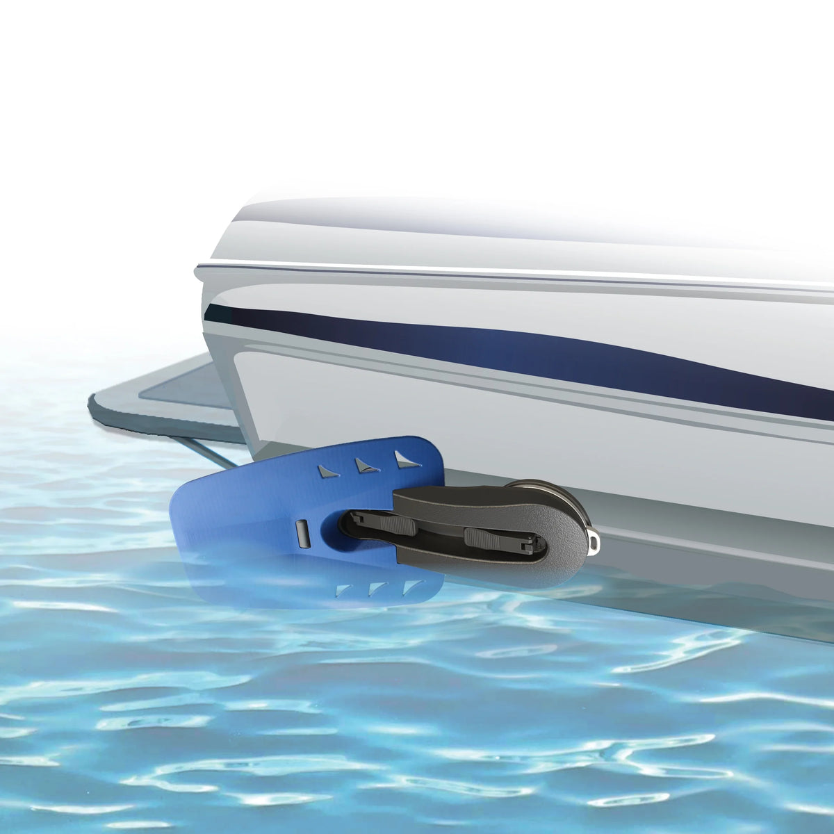 Silver/Blue Wakesurf Shaper with Storage Tote T667