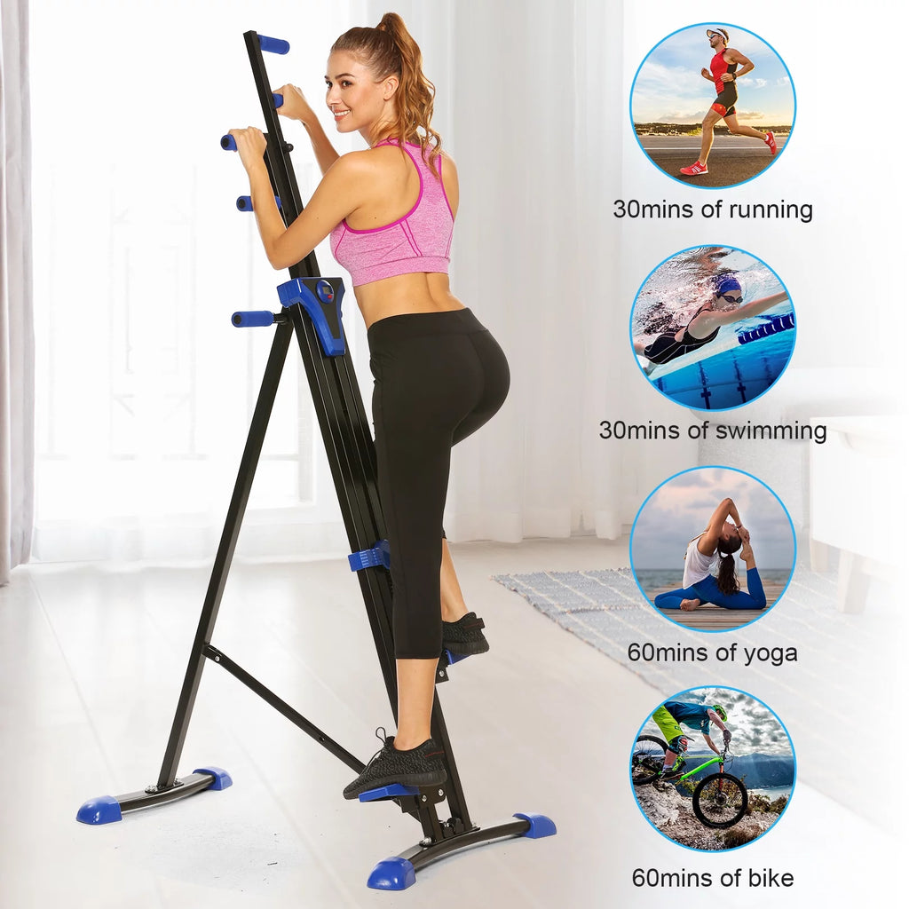 Vertical Climber and Folding Stair Stepper Machine A349548