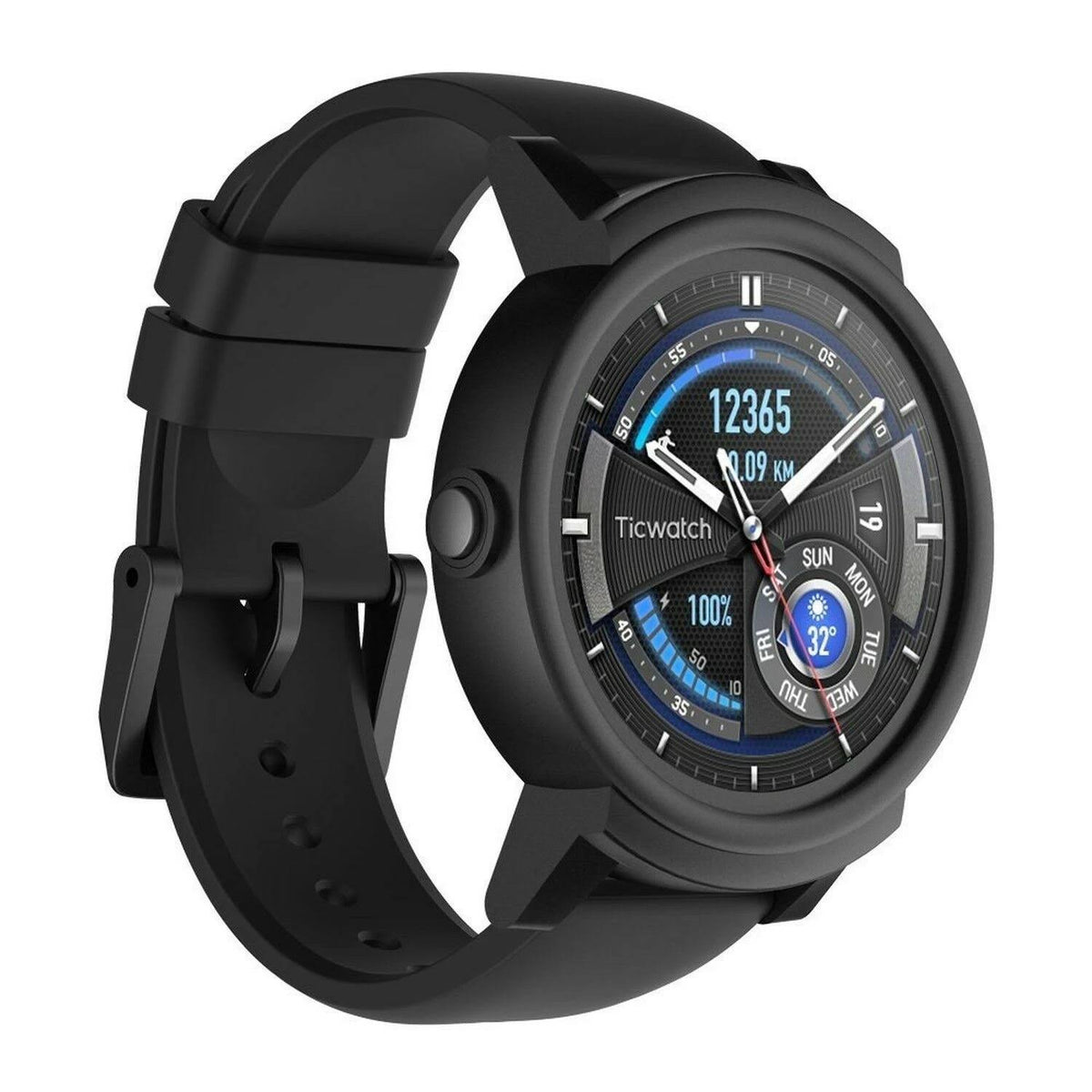 Black 44mm Polycarbonate Smartwatch J38866