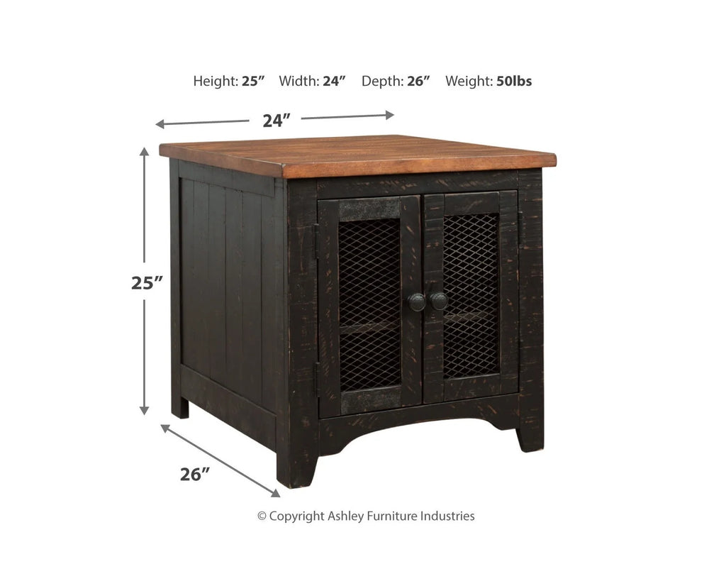 Black/Brown End Table L880078
