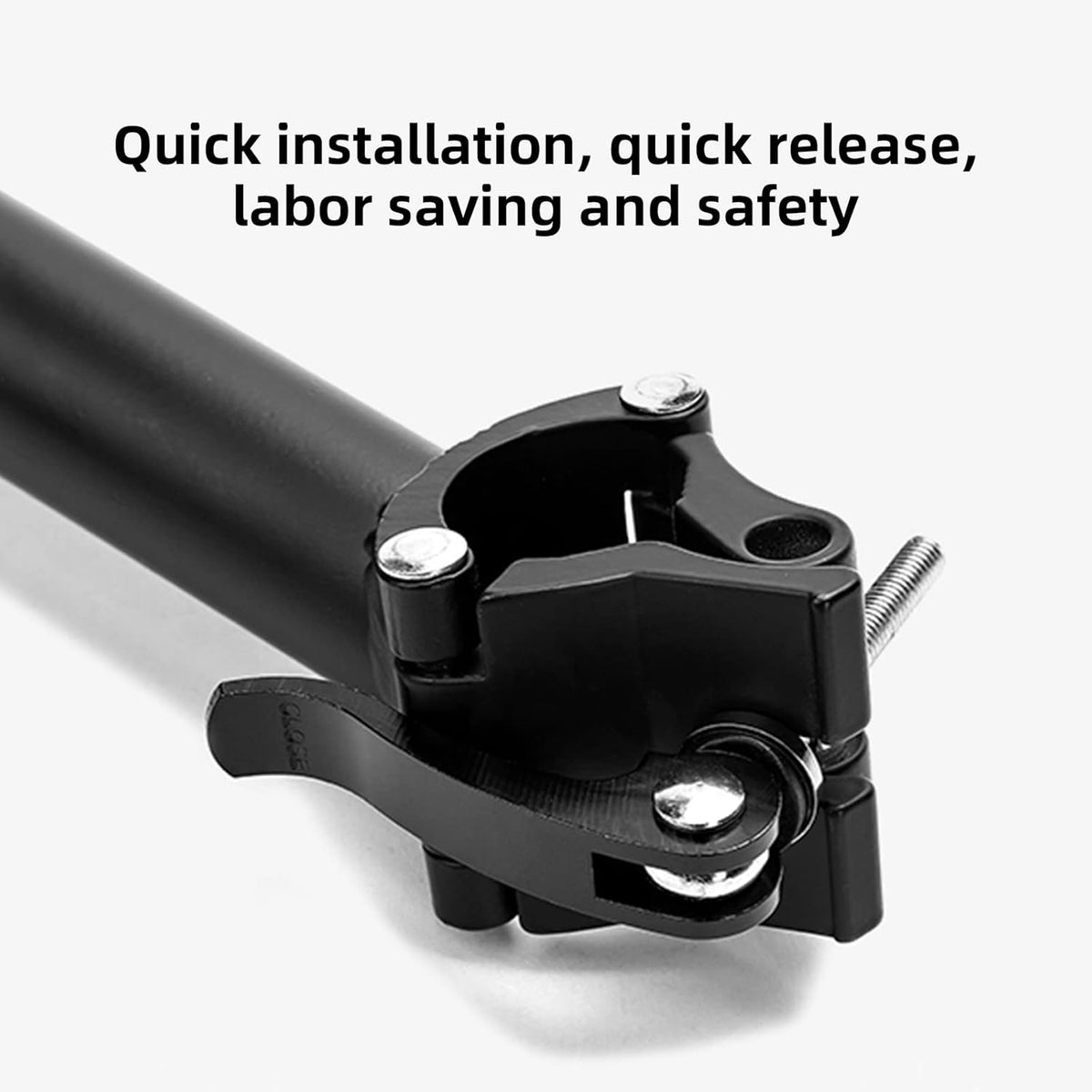 Bike Rear Rack with Basket, 165 LB Load, Aluminum Alloy, Quick Release, Pack of 2 G1879
