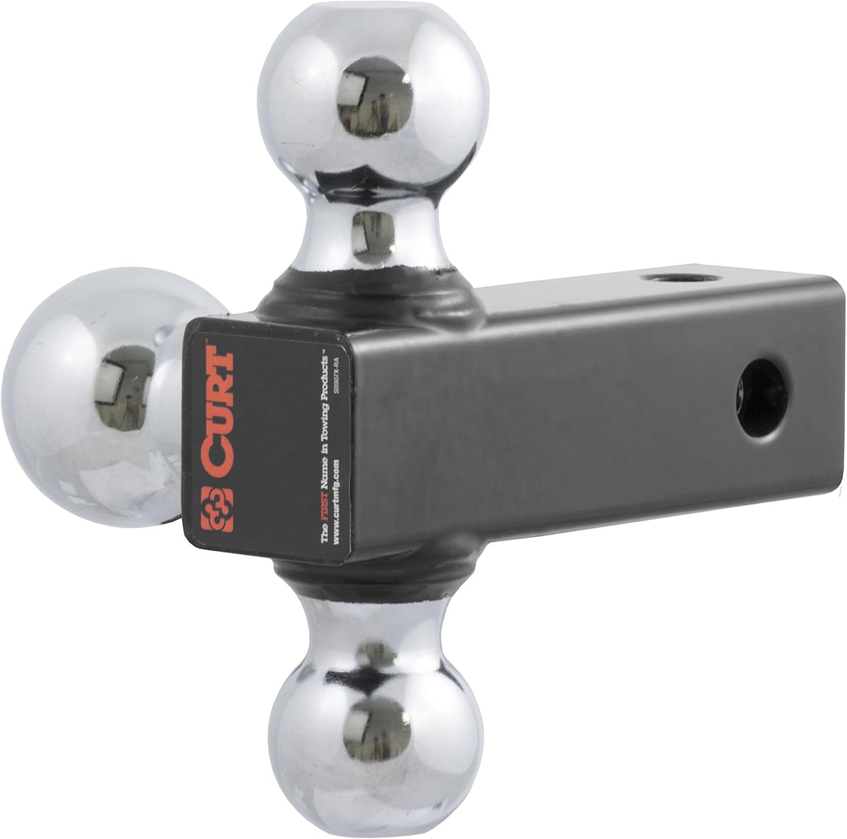 Adjustable Trailer Hitch Ball Mount Head with 3 Balls Pack of 2 Y498