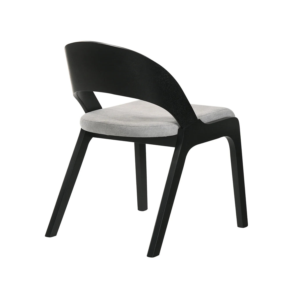 Fabric & Wood Accent Chairs, Set of 2 J406