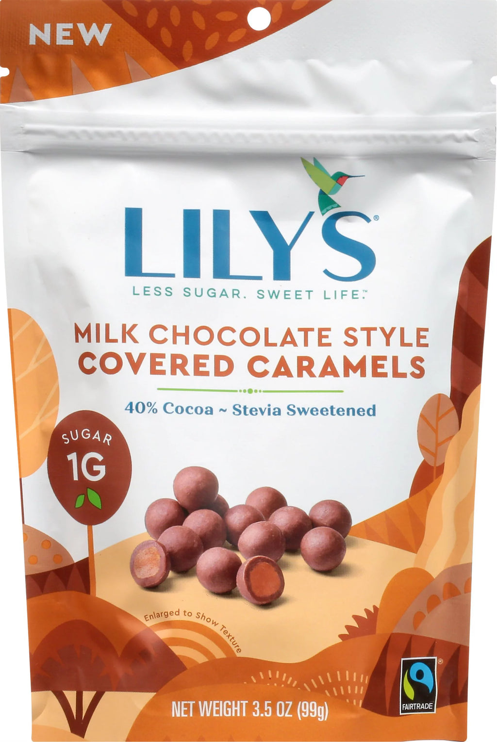 Milk Chocolate Style Covered Caramels 3.5 oz Pack Of 12 E100