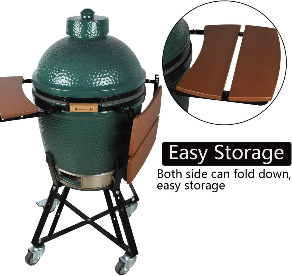 HDPE Folding Side Shelves for Big Green Egg, Set of 2 F2405