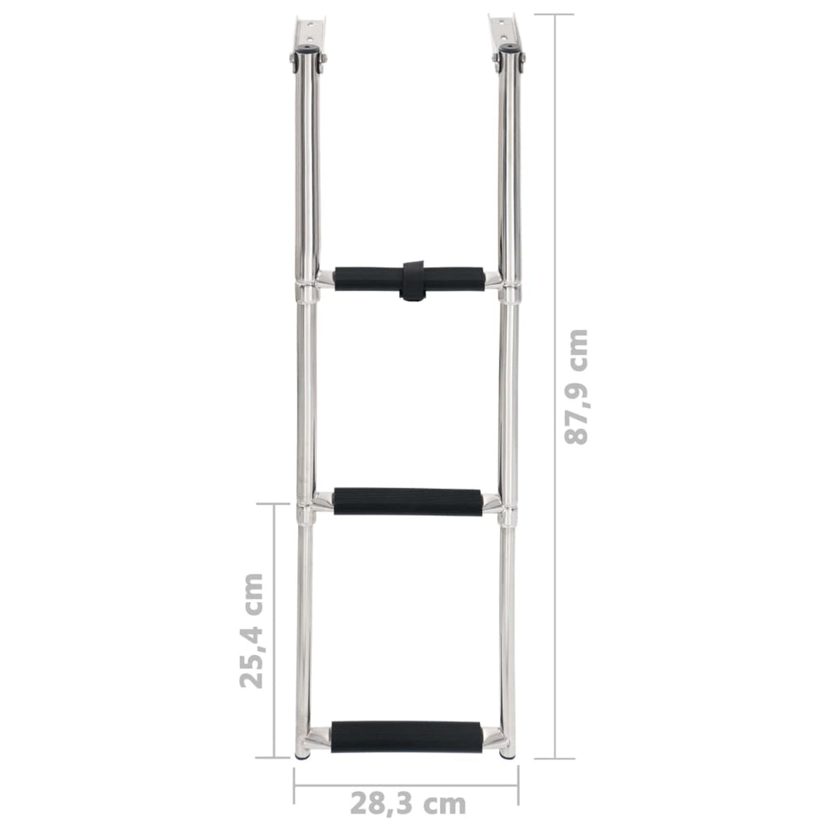 3-step Stainless Steel Folding Boarding Ladder Q898