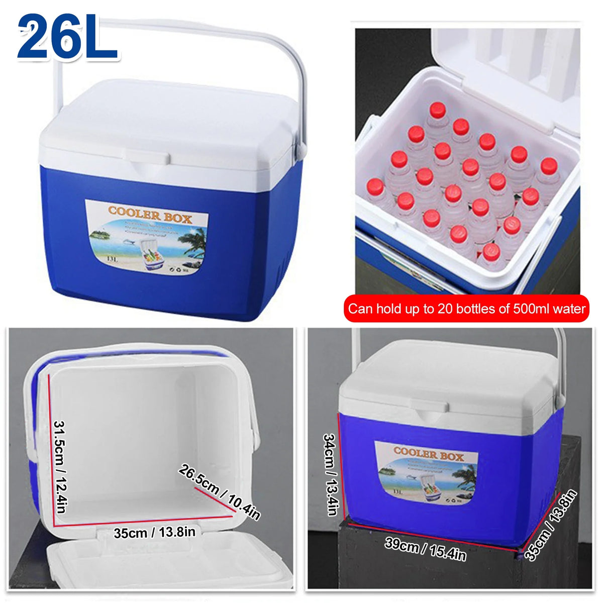 Durable 8L/13L/26L Portable Cooler Box K622972