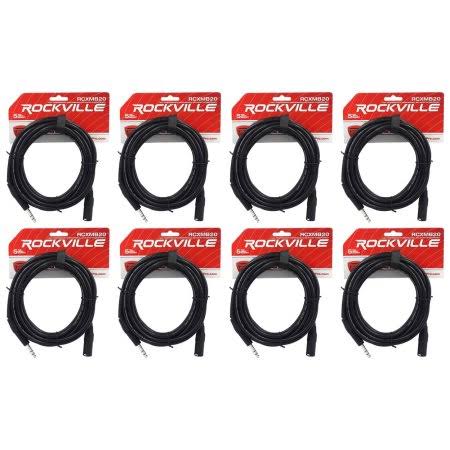 Black 20' Male XLR to 1/4" TRS Balanced Cables L74841