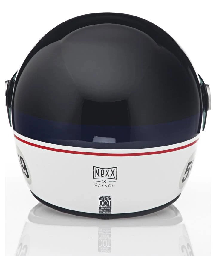White Blue Helmet G917