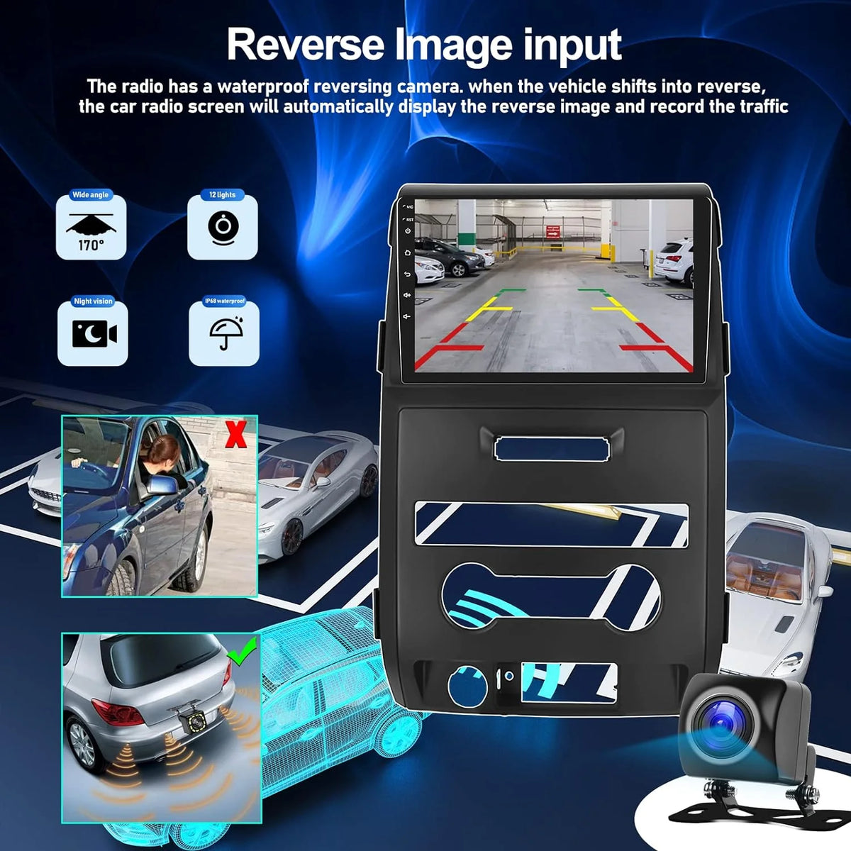 Android 13 9 Inch Touchscreen Car Stereo Radio with Backup Camera K401160