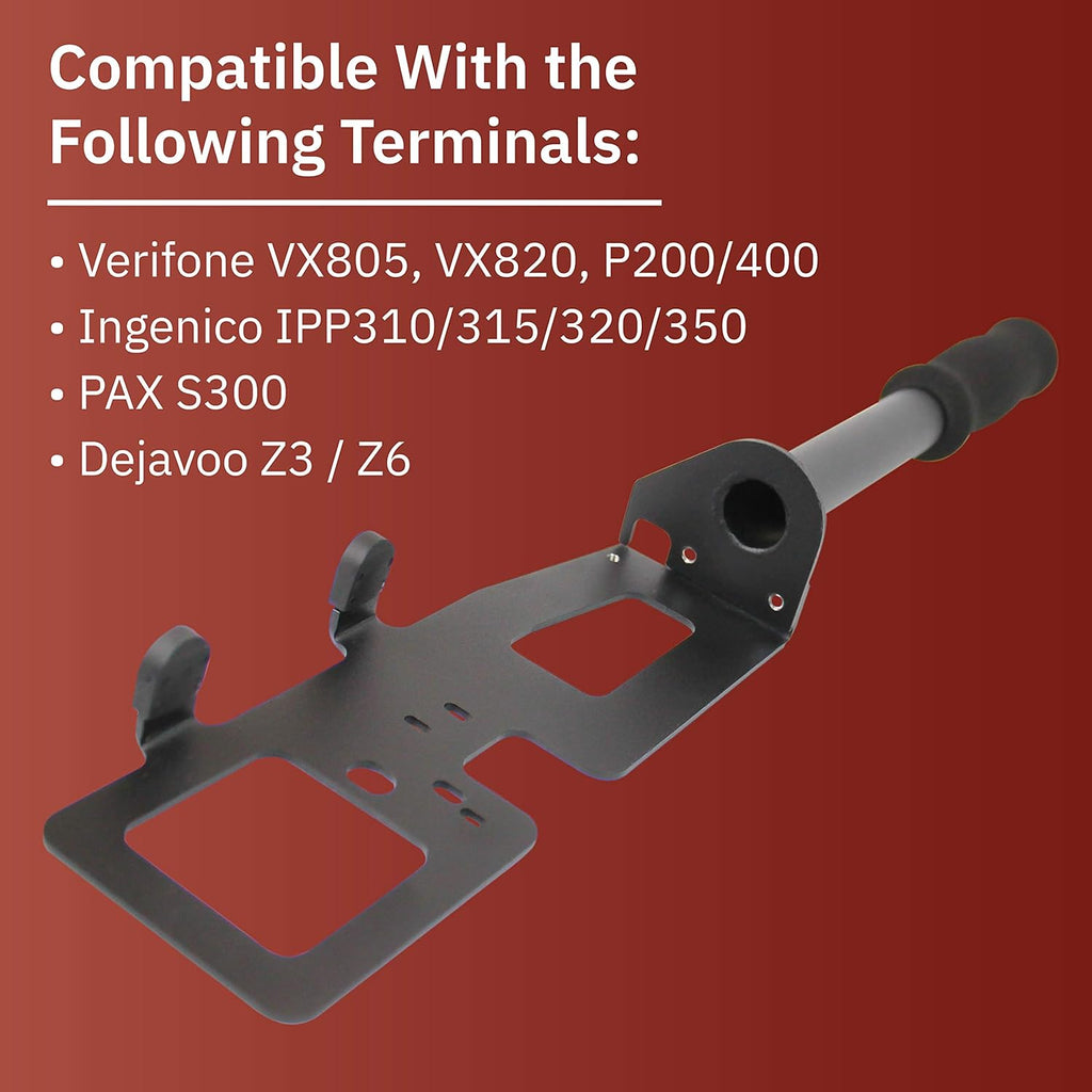 Black Drive-Thru Handheld Mount for Verifone P200 PIN Pad A825