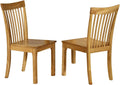 Solid Wood Dining Chairs Set Of 2 Natural Oak M170