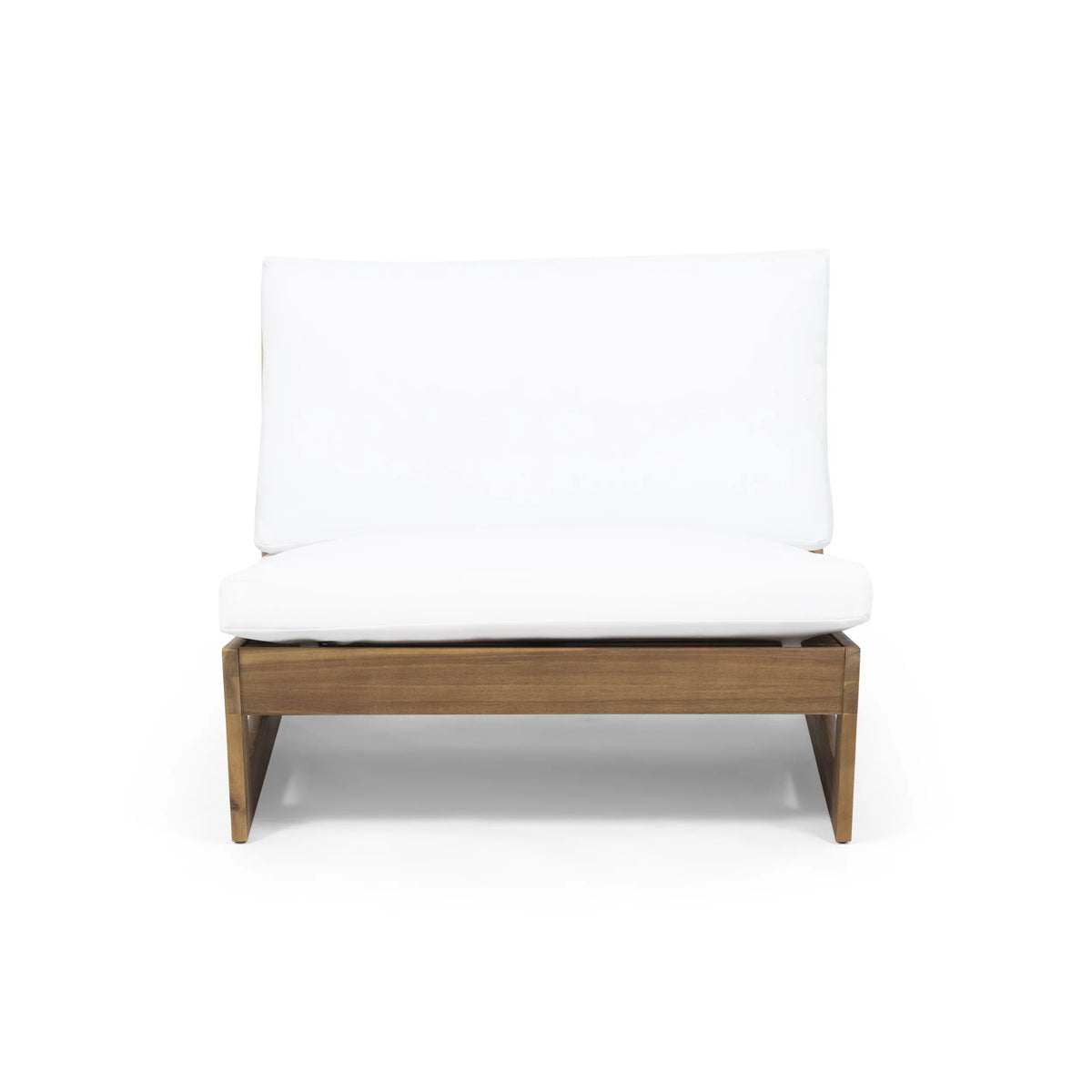 Acacia Wood Club Chair with Cushions Y61331