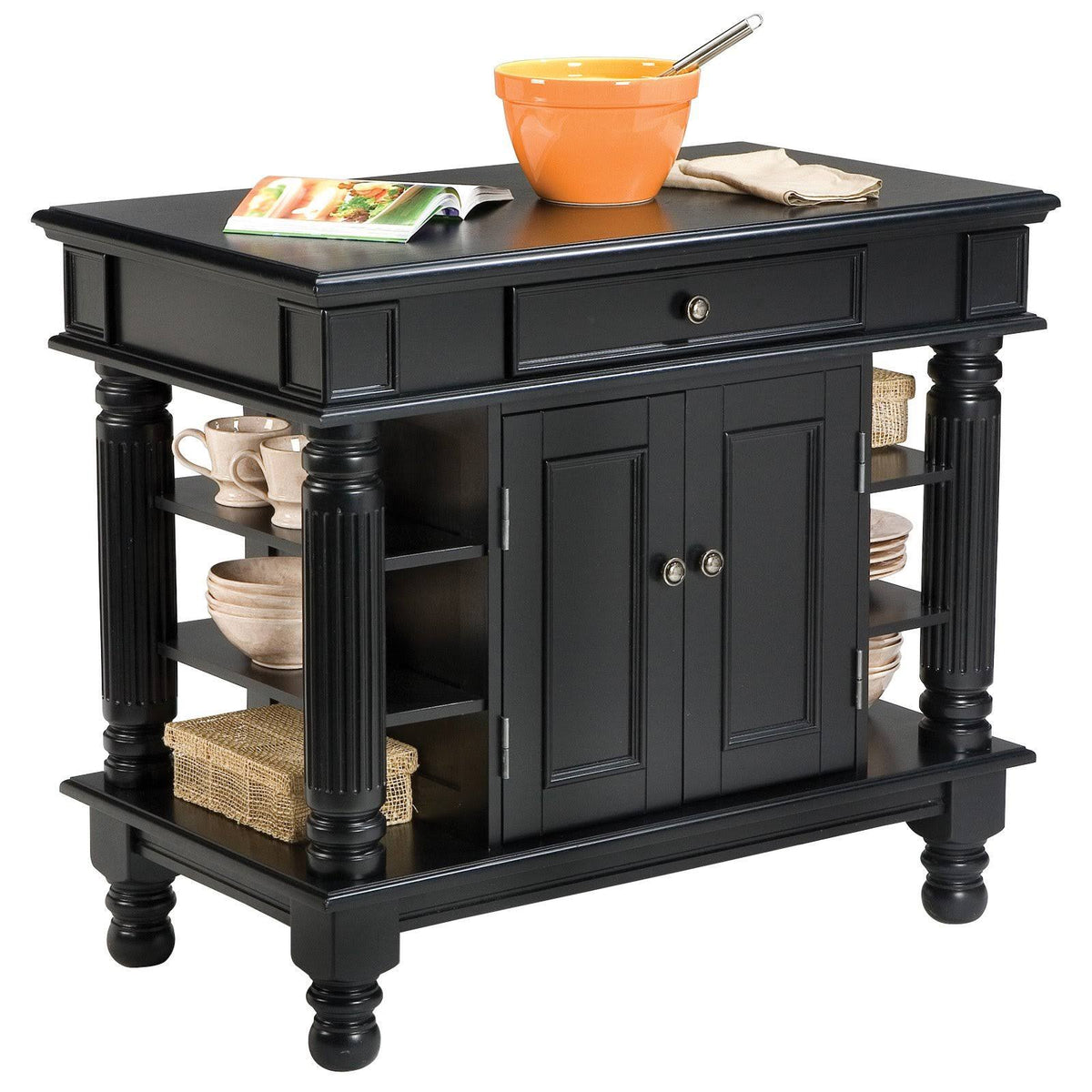 Ebony Kitchen Island B628