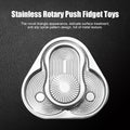 Rotary Push Toy Finger Spinner Stainless Steel Triangle Sensory Hand Toy F93253
