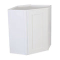 White 1-Door Wall Corner Cabinet R2131