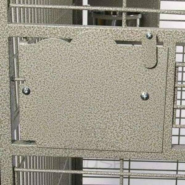 White Play Top Cage with Bar Spacing W71151