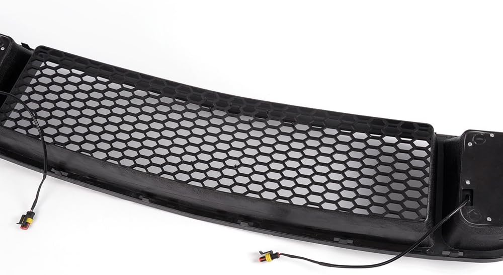 Front Bumper Hood Grill Grille With White DRL LED Light F6489