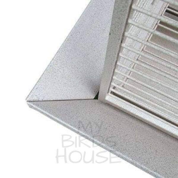 White Play Top Cage with Bar Spacing W71151