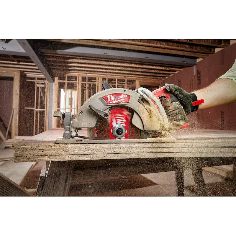 18V Cordless Rear Handle Circular Saw Kit with Battery and Charger U2943