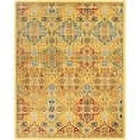 Yellow Multicolor Area Rug O435
