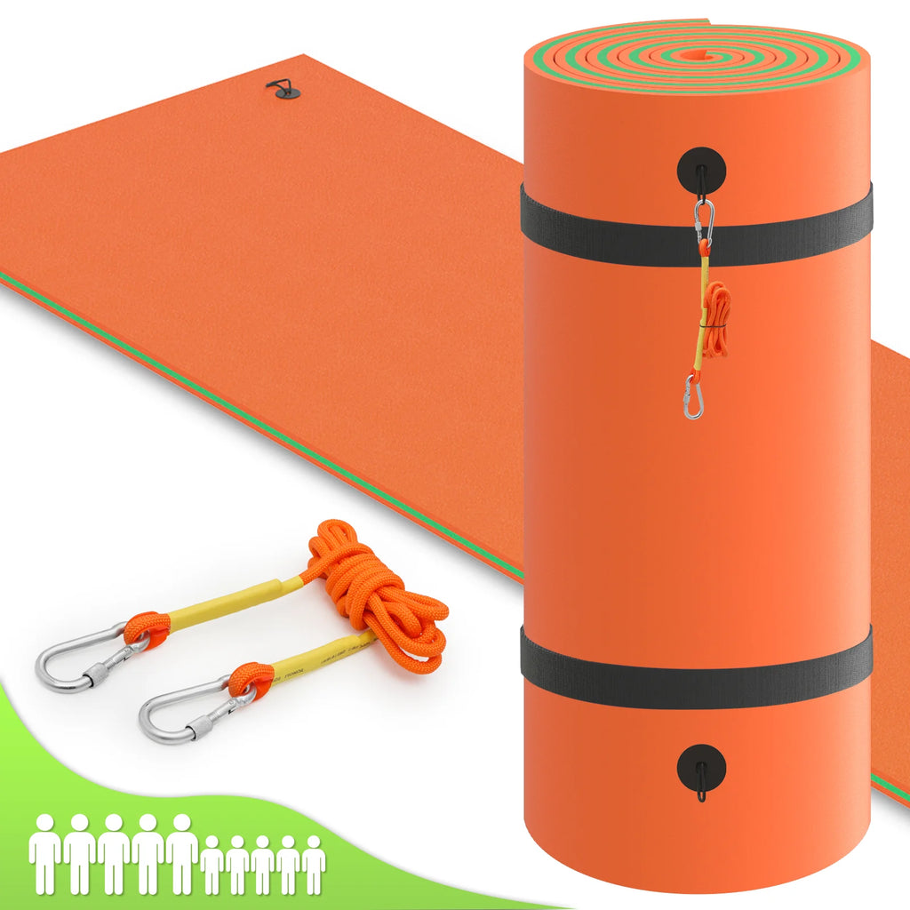 18' x 6' 3-Layer XPE Foam Water Floating Mat Y62414