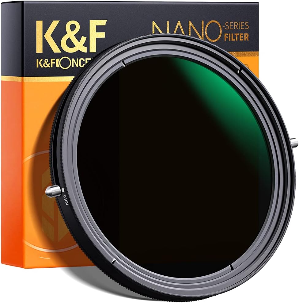 55mm Variable Fader ND2-ND32 ND Filter and CPL Circular Polarizing Filter 2 in 1 Pack of 2 O97753
