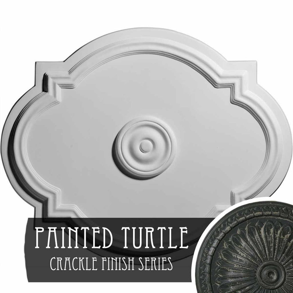 21 1/4 inchw x 17 3/8 inchh x 1 inchp Ceiling Medallion V993859