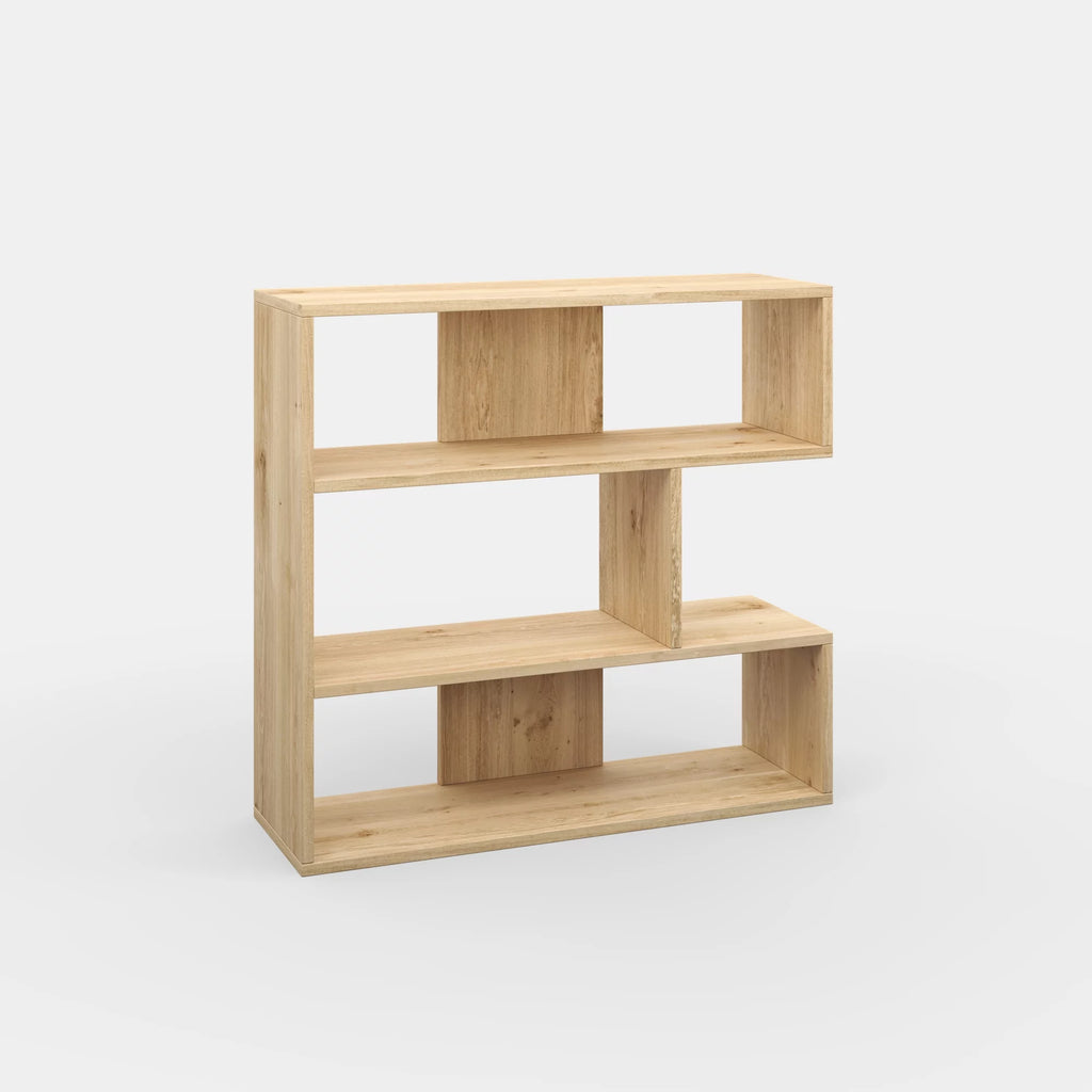 3 Tier Open Shelf Oak Bookcase P5864