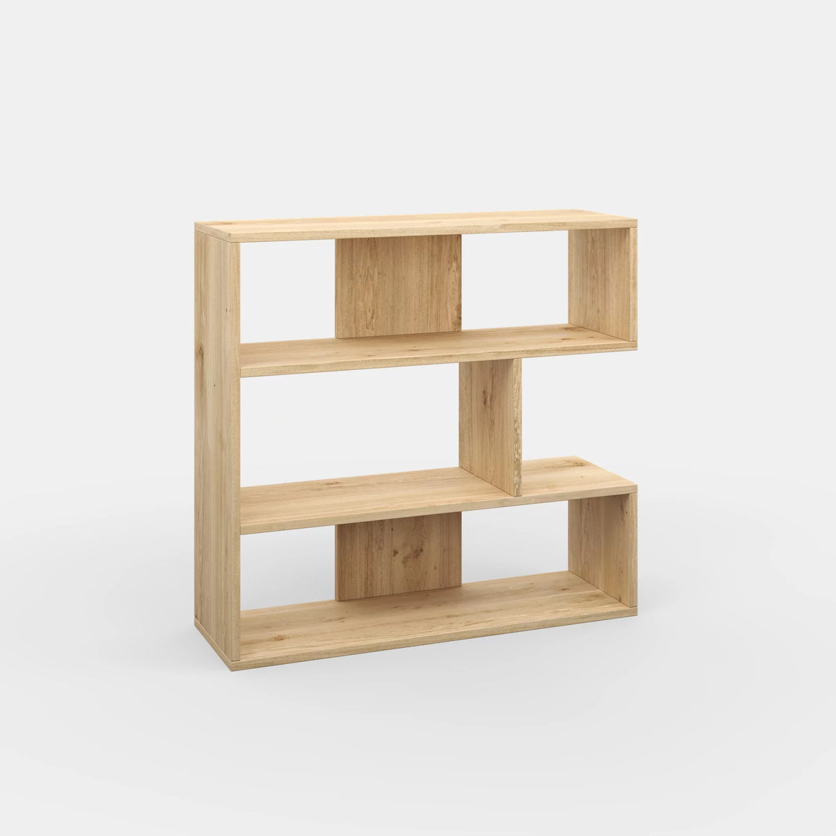 3 Tier Open Shelf Oak Bookcase P5864