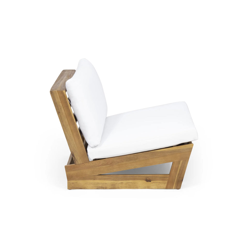 Acacia Wood Club Chair with Cushions Y61331